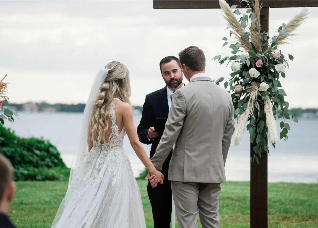 A wide, uncropped bridal scene